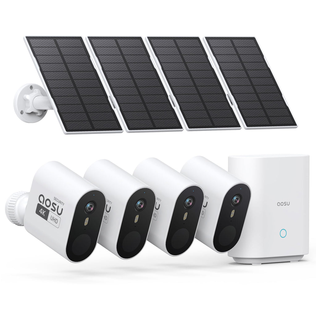 Caméra de sécurité solaire sans fil 3K 5MP avec