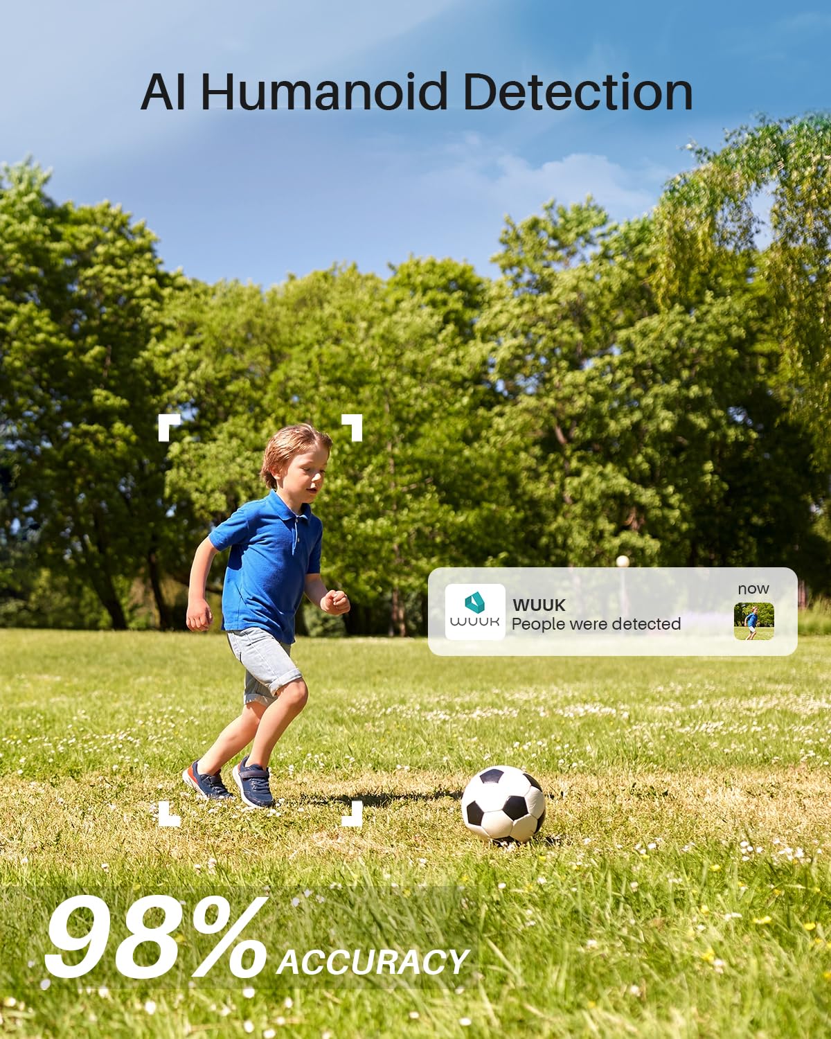 WUUK Security Cameras Wireless Outdoor, Indoor Home Surveillance System, 2K, No Monthly Fee, Motion Alert, Night Vision, 2.4/5 GHz WiFi, 32G Local Storage, Compatible with Alexa & Google, 2-Camera Kit