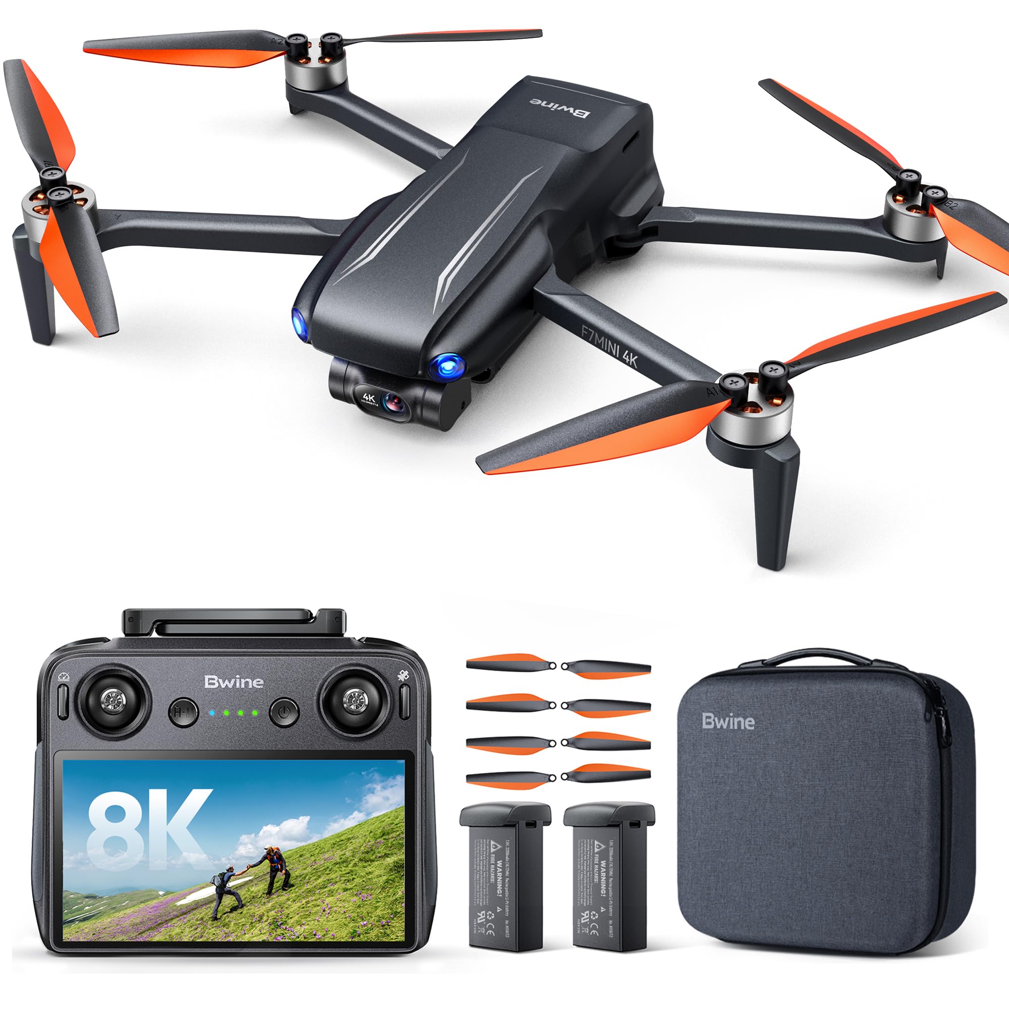 F7MINI 4K(RC3) Drohne mit 8K Kamera, GPS, 3-Achsen-Gimbal