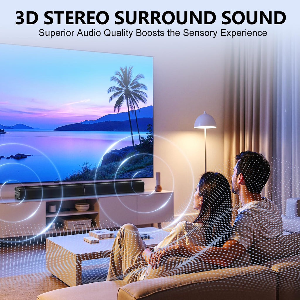 Barra de Sonido Bluetooth de 80W para Smart TV