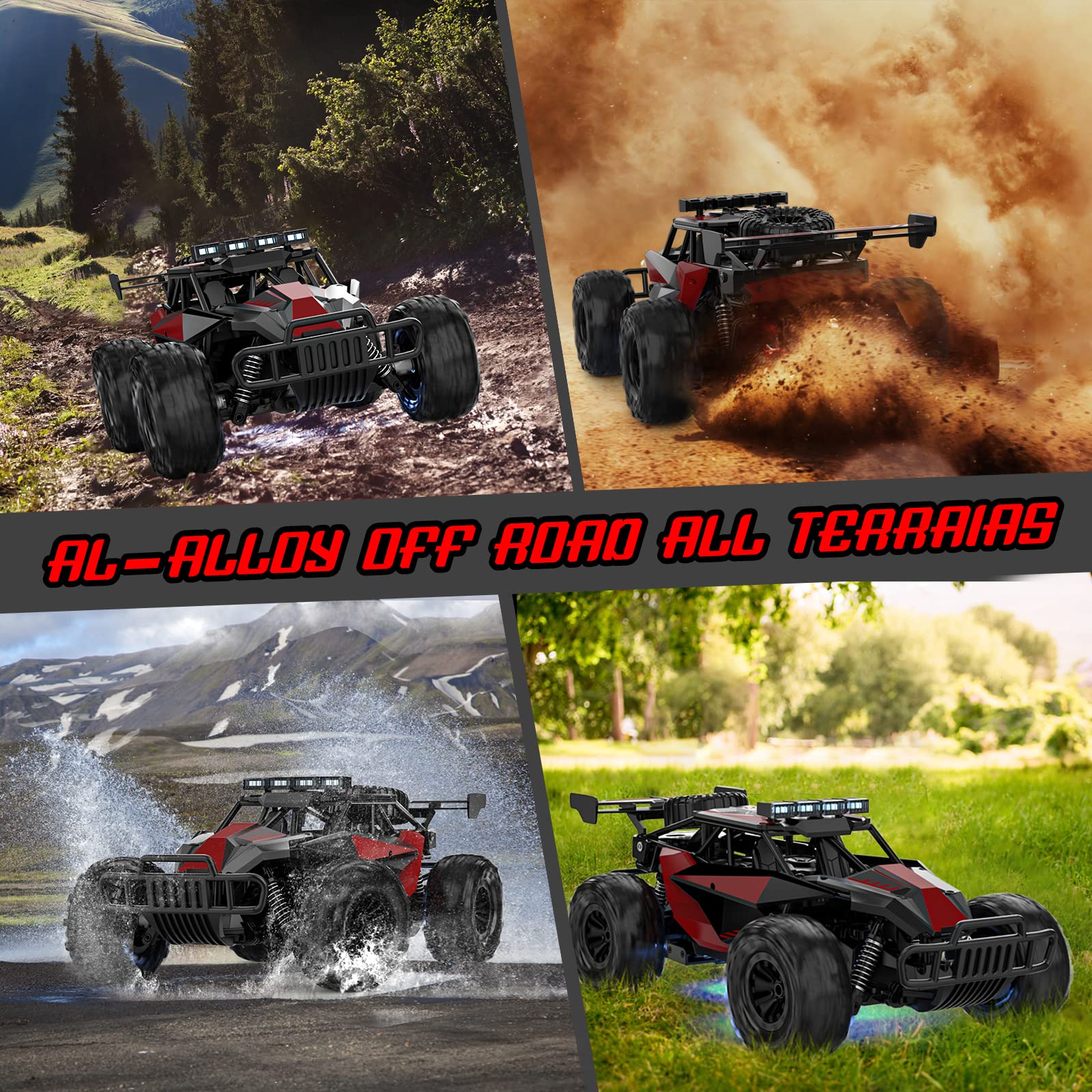 High Speed 33KM/H 1:12 Scale RC Monster Truck Off-Road