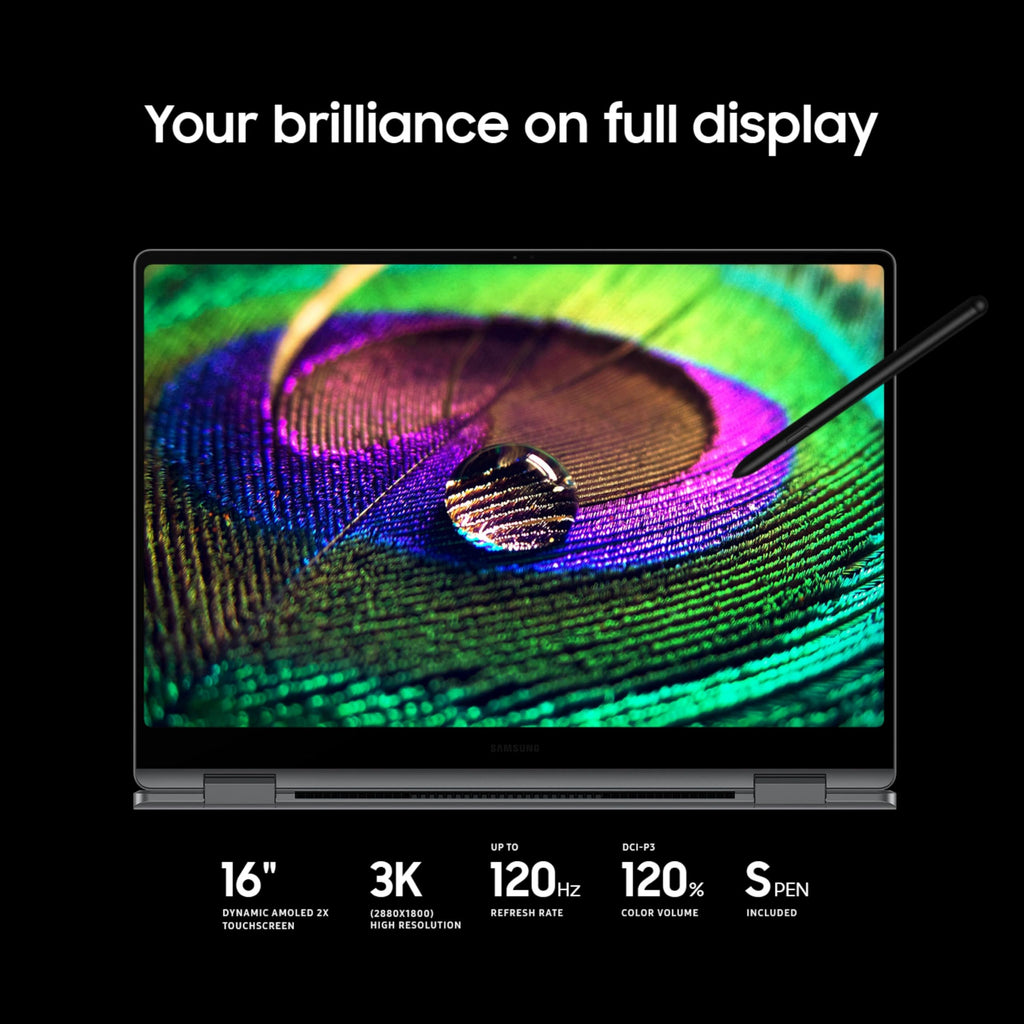 16" Galaxy Book5 Pro 360 AI Бизнес-ноутбук NP964QHA-KG2US