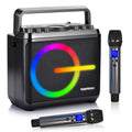 Karaoke Machine with Wireless Microphones, 6.5" Woofer A55