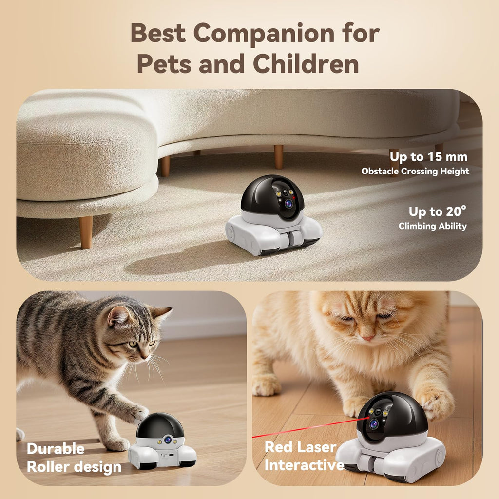 DreamBee 1080P Dual Lens Bewegliche Roboter-Sicherheitskamera