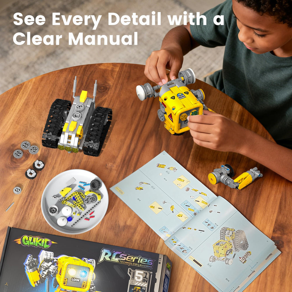 5-в-1 STEM Робототехнический набор с приложением и пультом дистанционного