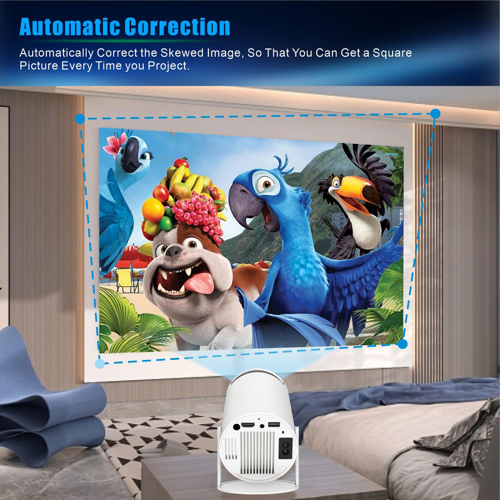 Mini 4K WiFi 6 BT 5.2 Projector HY300