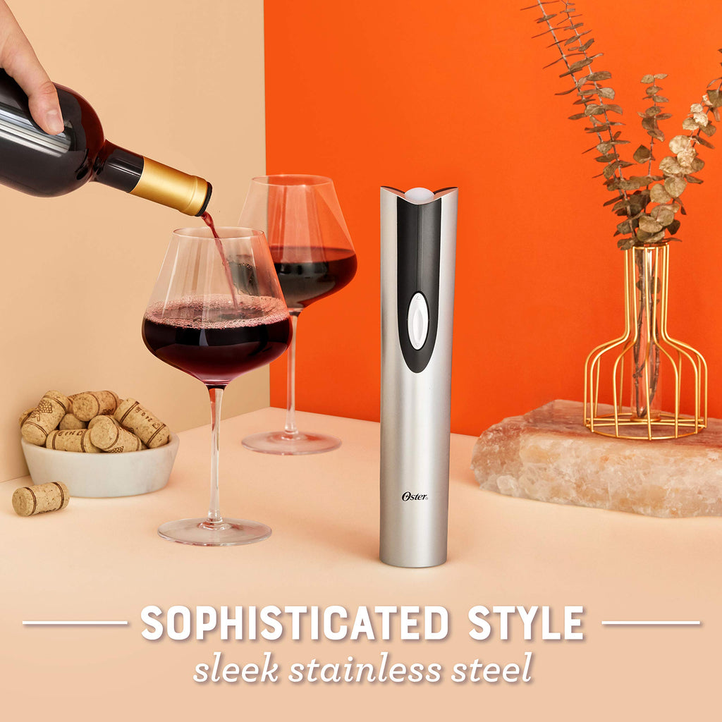 Cordless Electric Wine Bottle Opener with Foil Cutter 034010-700-000