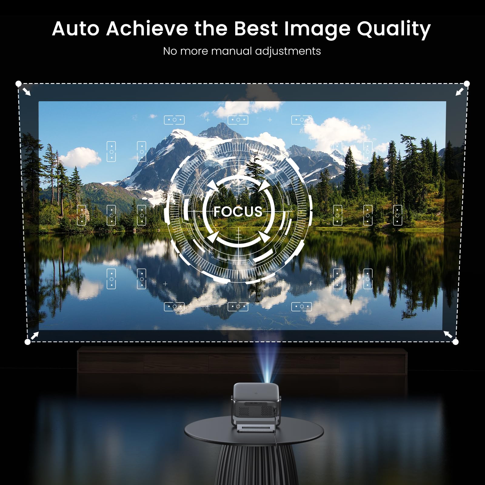 Google TV 4K Outdoor Projector 2000 ANSI HAPPRUN