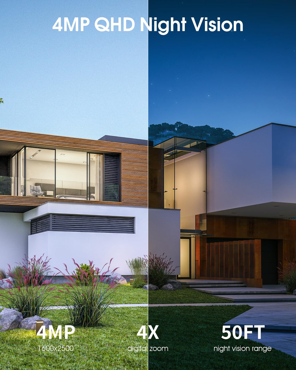 Günəş Enerjili Təhlükəsizlik Kamerası Simsiz Xarici 4MP 360° Pan-Tilt