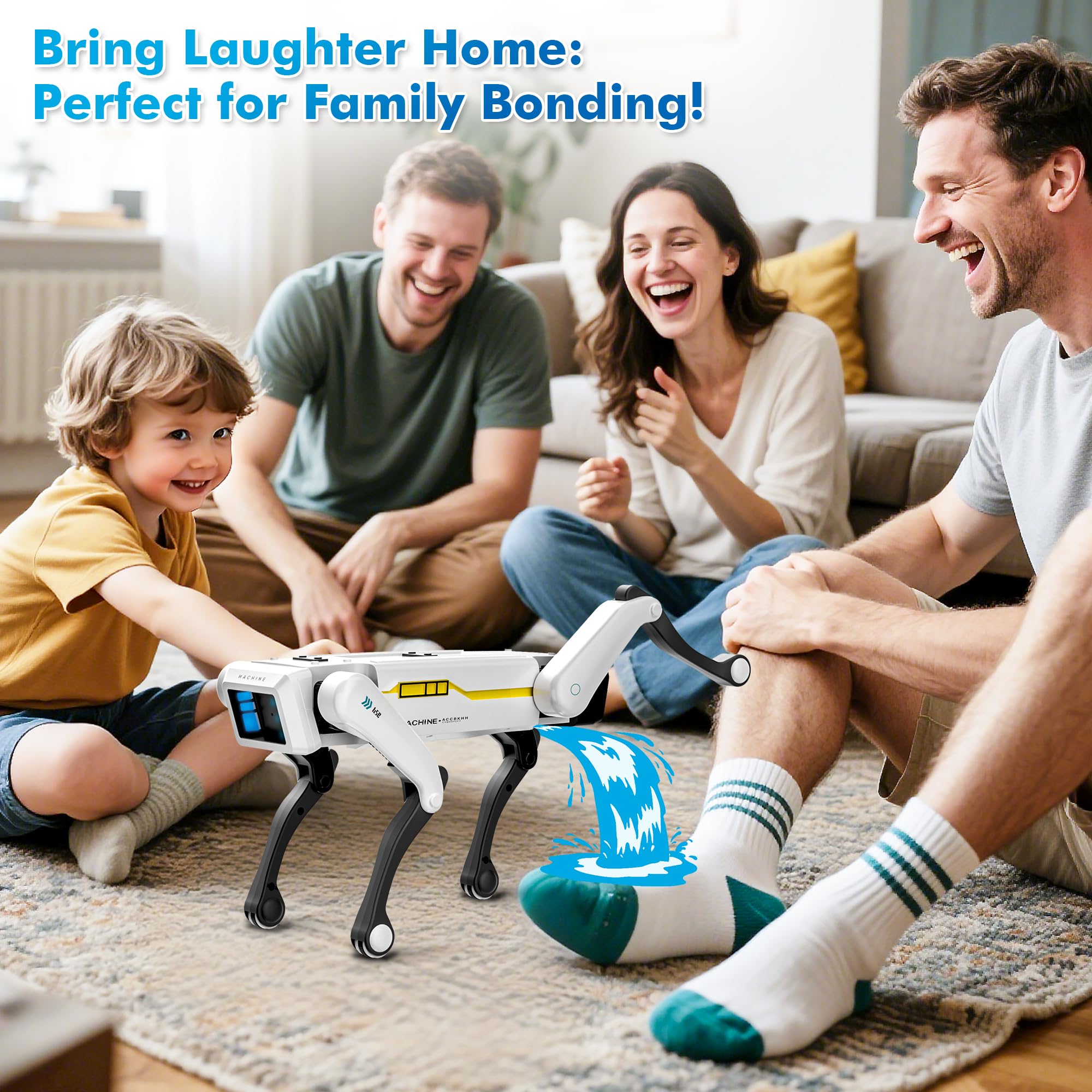 Interactive STEM Robot Dog with Voice Control, 30+ Actions