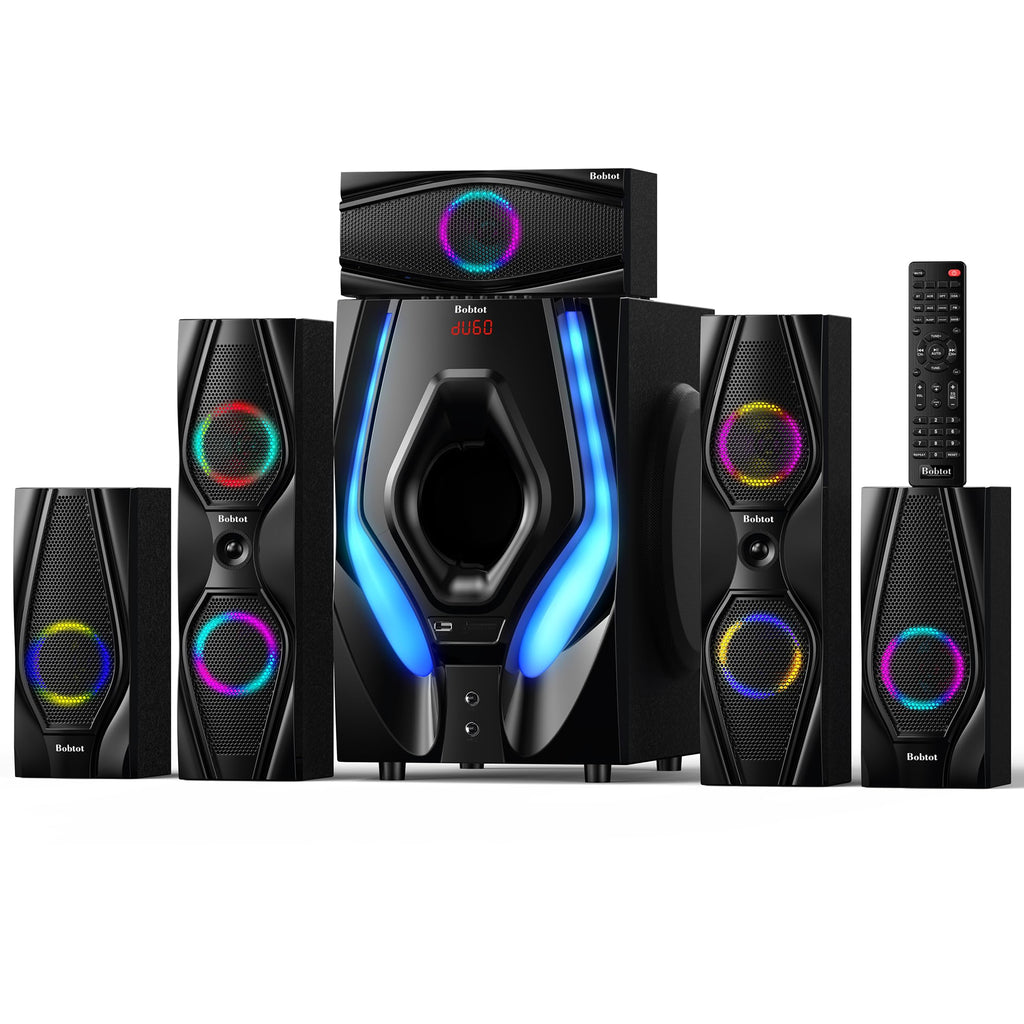 Sistema de Cine en Casa 5.1/2.1 Canales 1200W Subwoofer