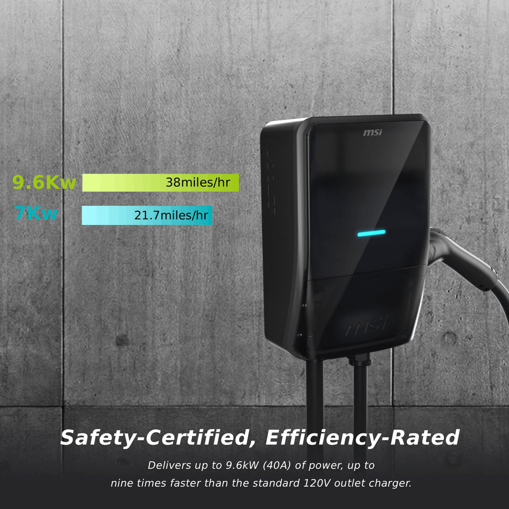 Level 2 EV Charger 40A 9.6KW J1772