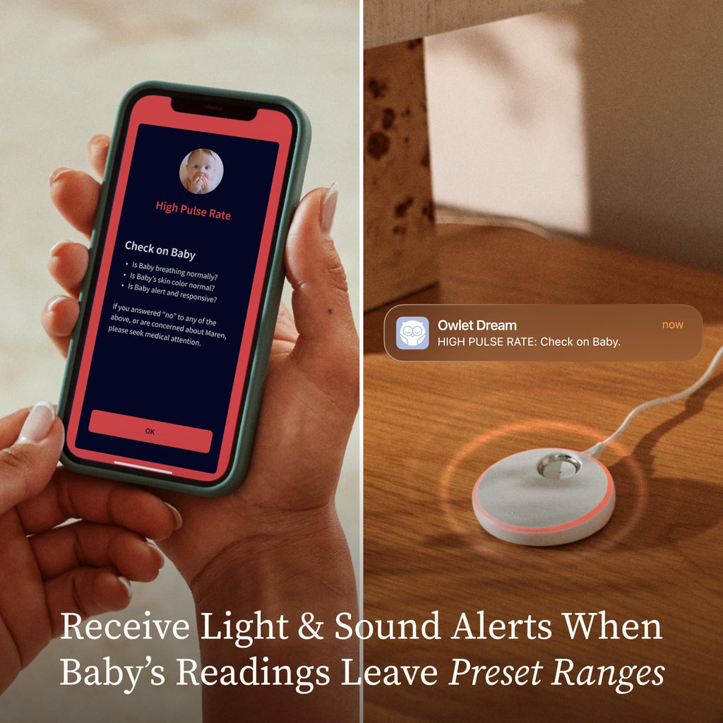 Smart Baby Monitor with Heart Rate Oxygen Sleep Tracking
