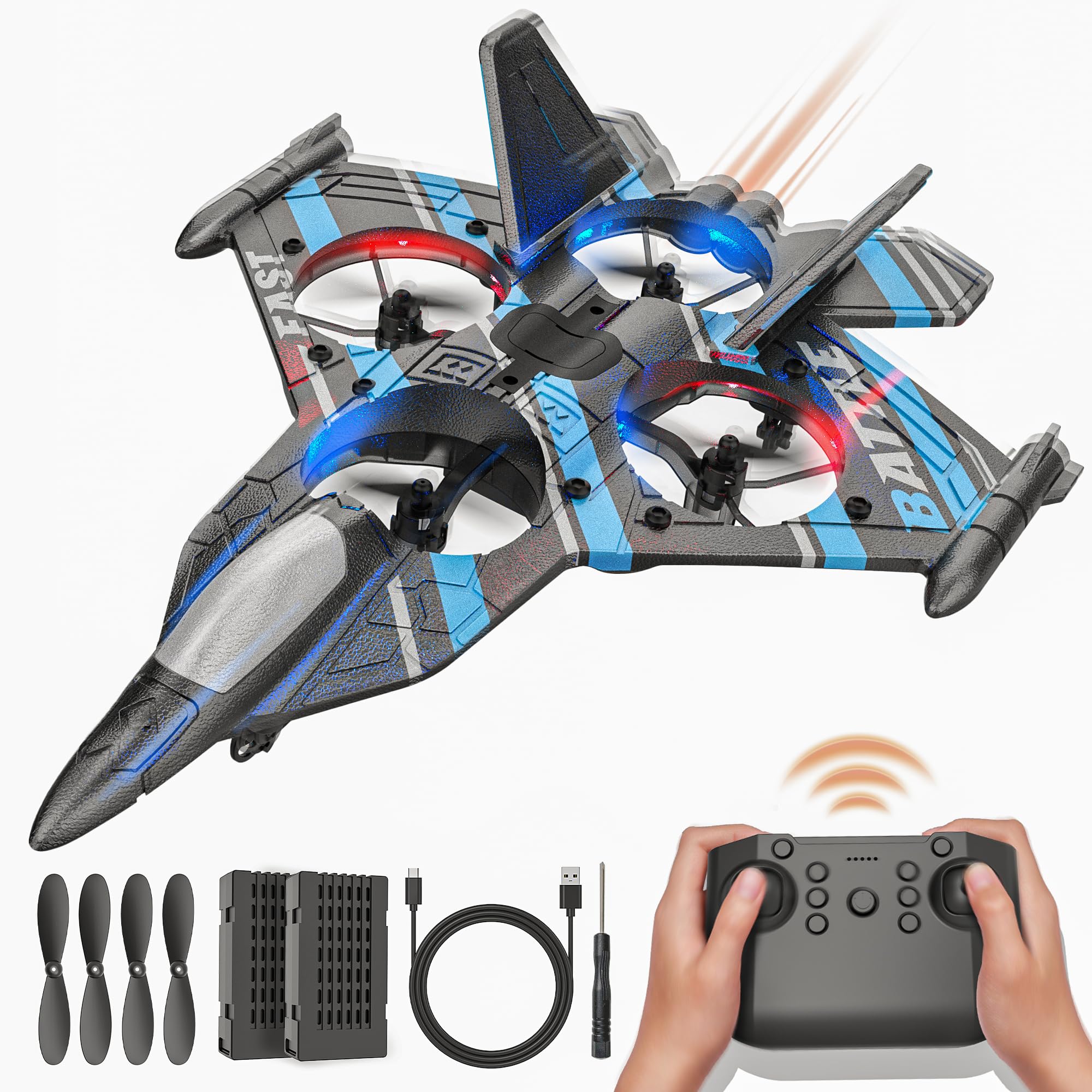 2.4GHz Remote Control Airplane Ready-to-Fly Model HM165