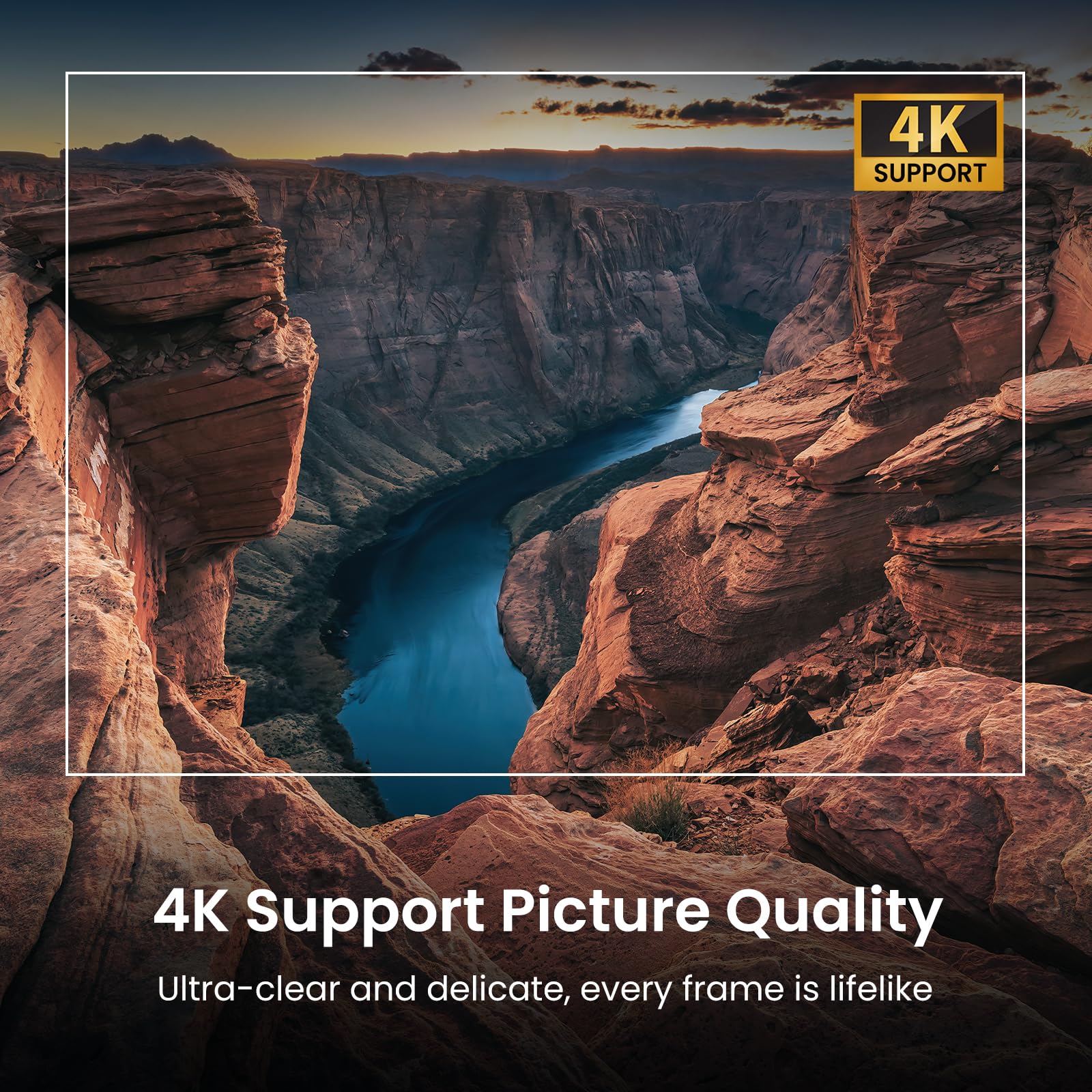 4K UHD Google TV Smart Projector with Dolby Sound
