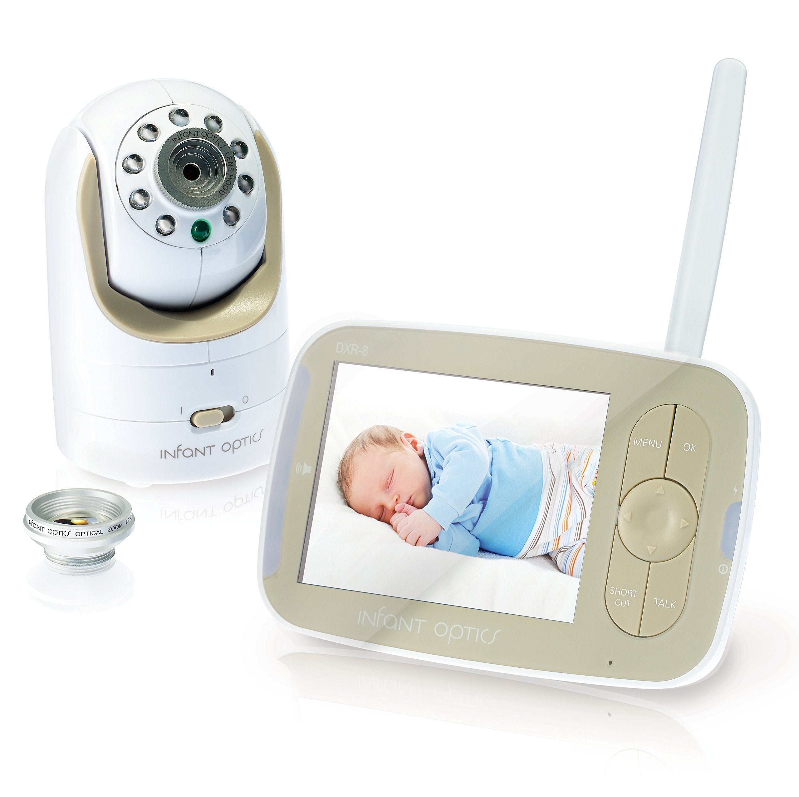 Infant Optics DXR-8 480p Baby Monitor - Non-WiFi, Pan Tilt Zoom, Night Vision