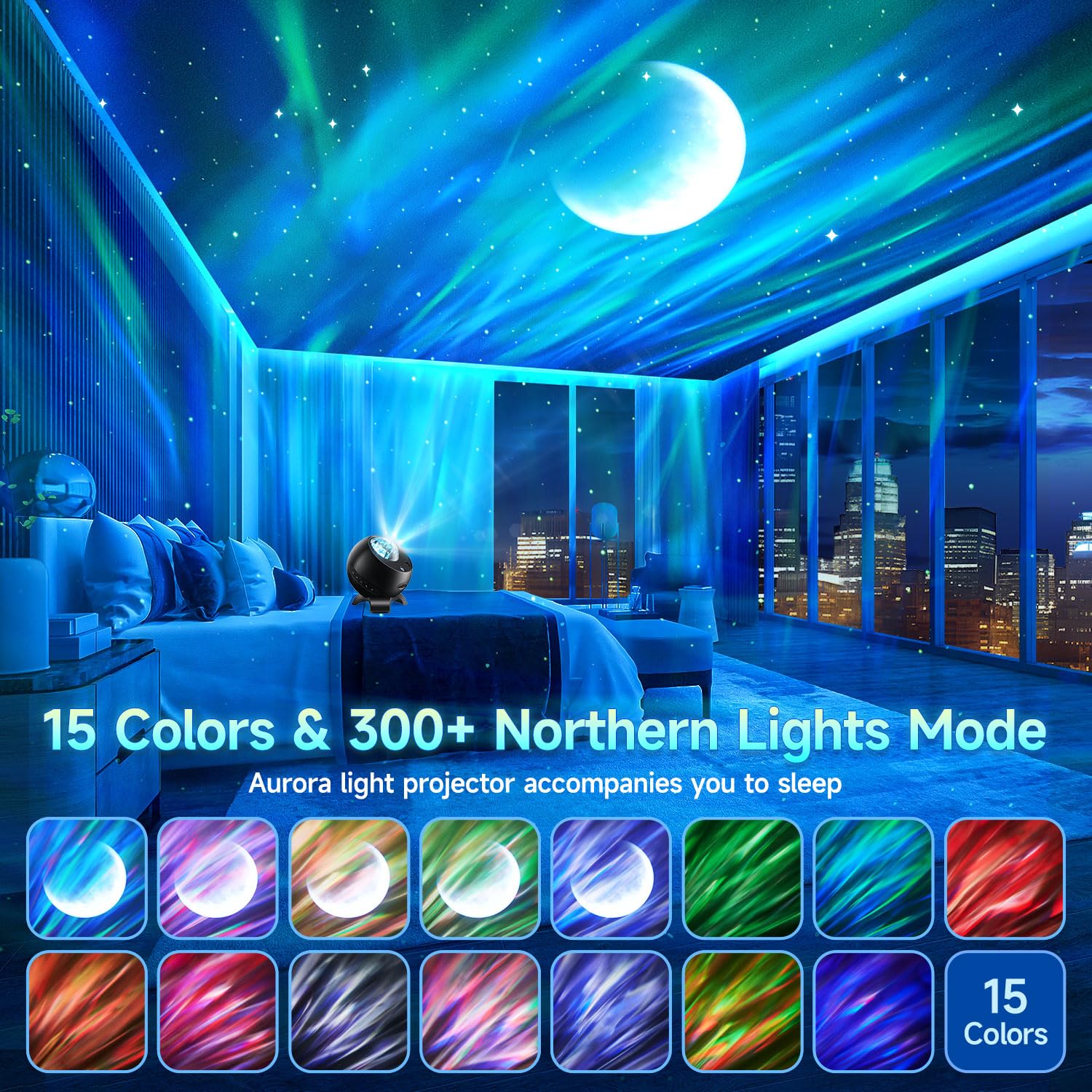 Galaxy Light Projector with 300+ Modes