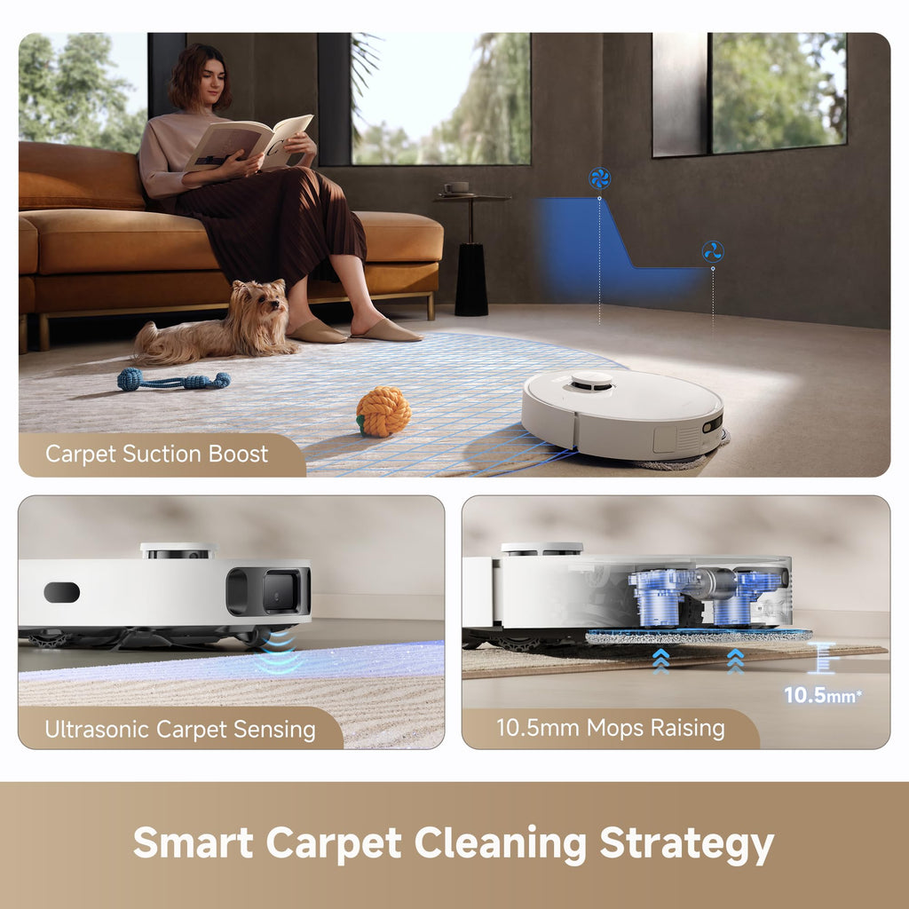 Robot Aspirador y Fregona Autovaciante Combo con LiDAR L40s