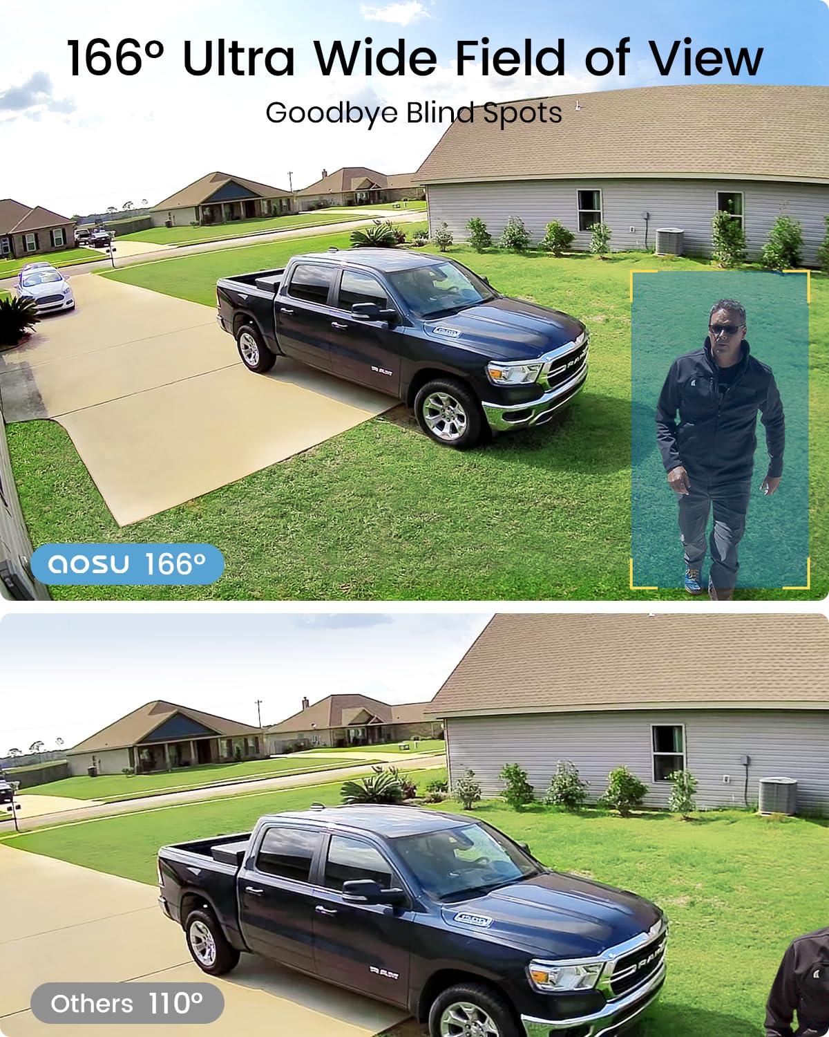 Caméra de sécurité solaire sans fil 3K 5MP avec