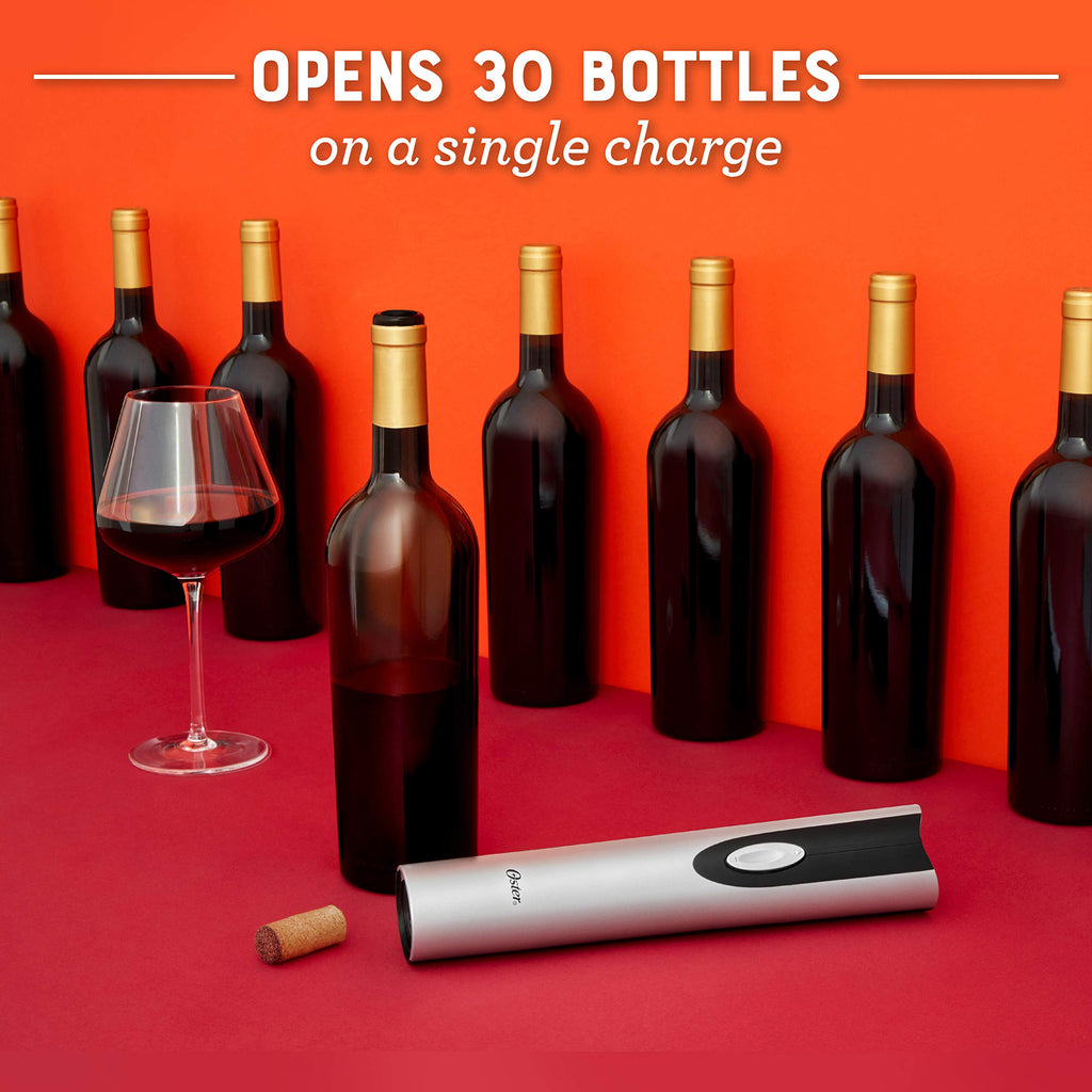 Cordless Electric Wine Bottle Opener with Foil Cutter 034010-700-000