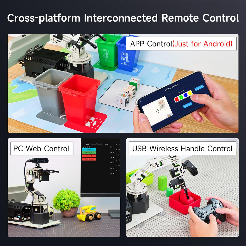 6DOF Robotic Arm with 3D Vision AI Intelligence Educational