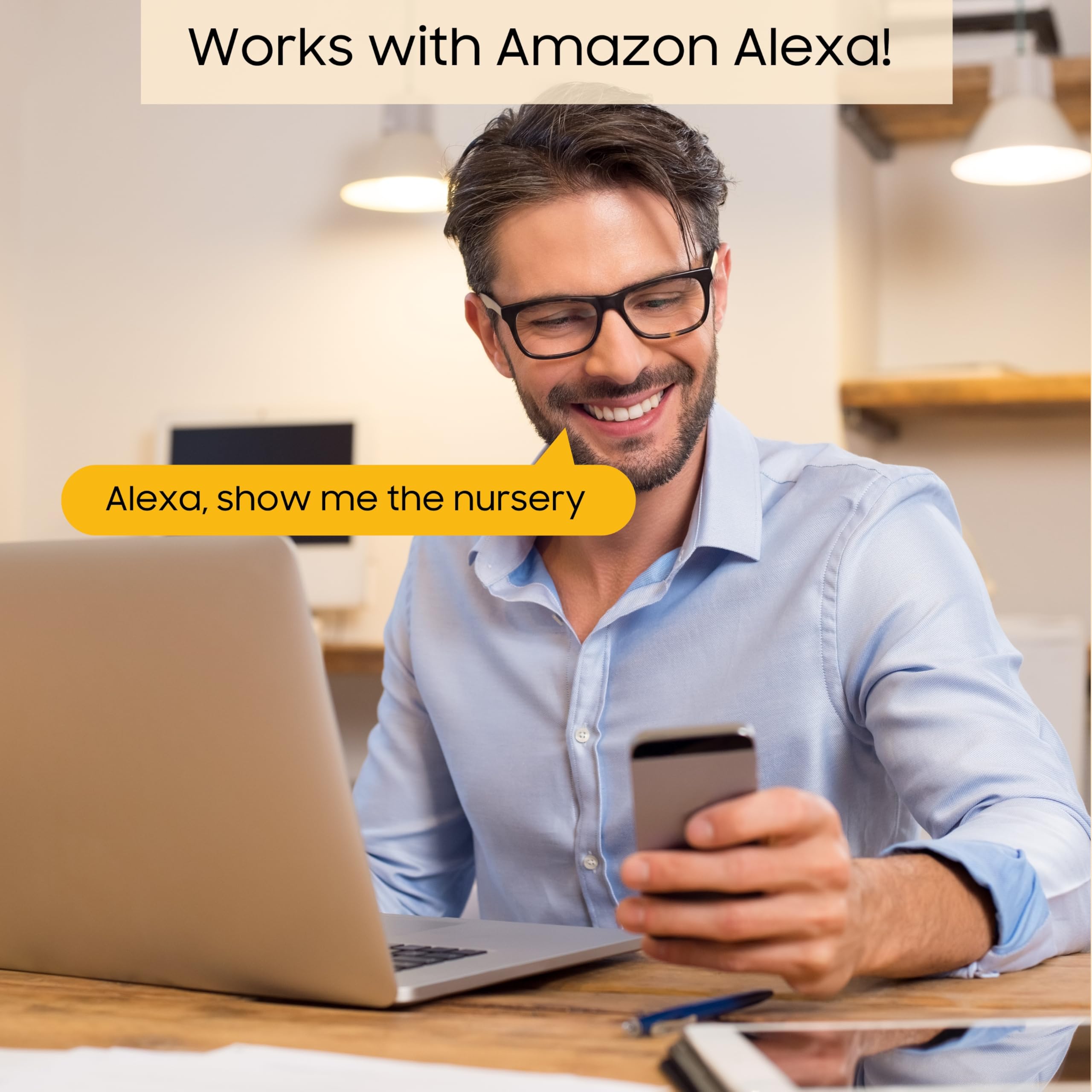 CHILLAX DM568 Video Baby Monitor – 2K QHD Baby Monitor with Camera and Audio w/Remote Pan‑Tilt‑Zoom, 5″ 720p Color Screen, Auto Dimming LED, Night Light & Sleep Trainer, Wi‑Fi/Non‑Wi‑Fi Viewing