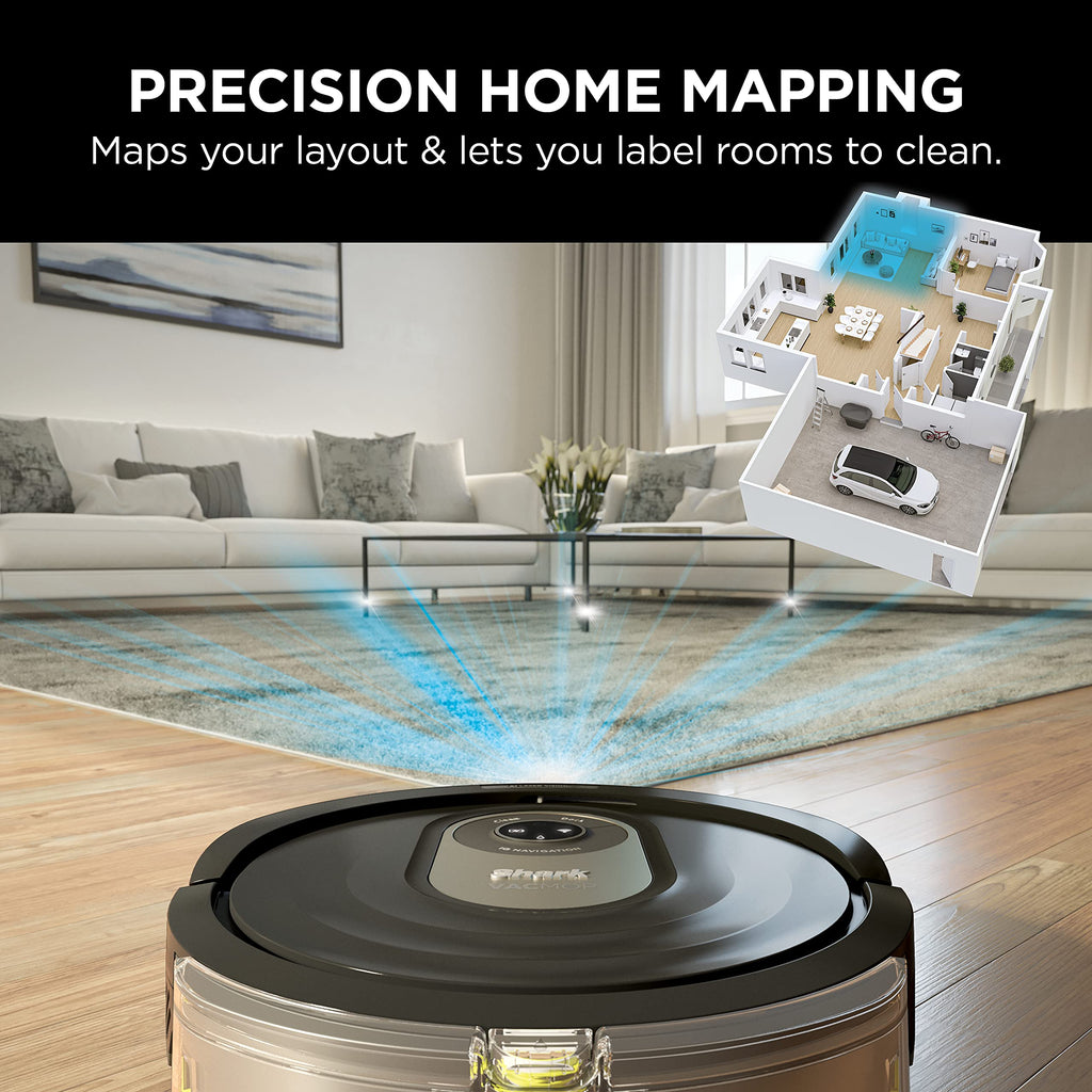 Robot Aspirapolvere e Lavapavimenti AI con Navigazione LiDAR AV2001WD