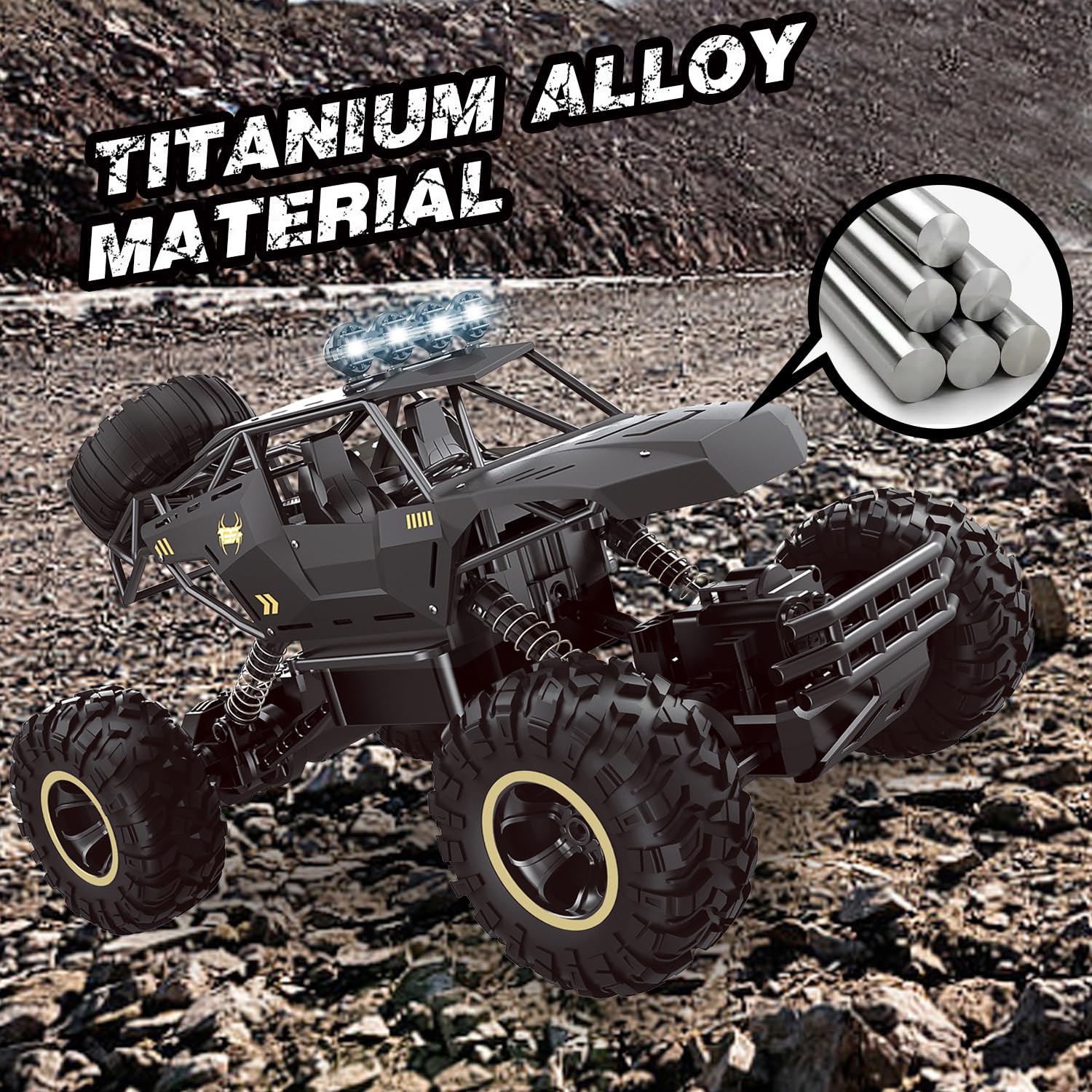 1:12 Ölçülü Metal Gövdəli RC Off Road Yük Maşını