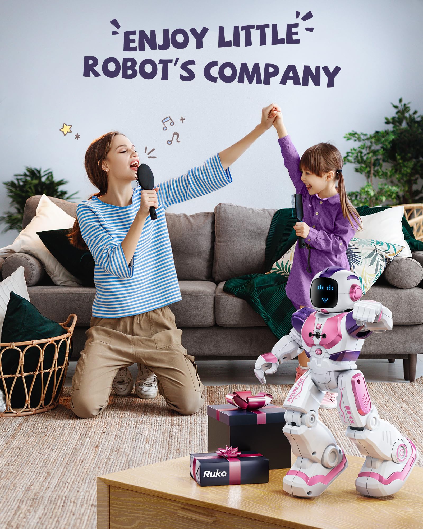 Interactive Dancing Robot with Gesture Control App Rechargeable 6088