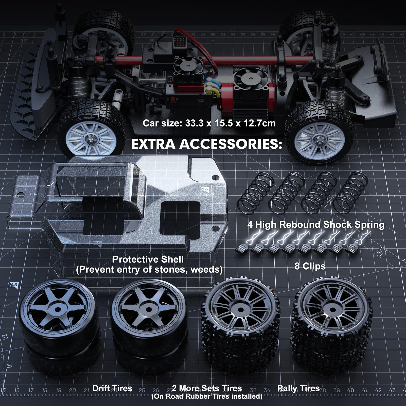 Modellino RC Citroen C3 Scala 1/14 Modello 14303