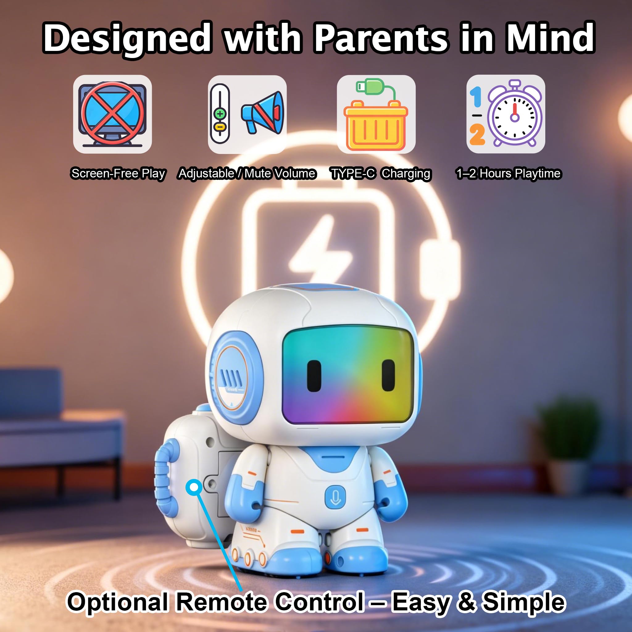 Interactive Learning Robot Toy for Kids with AI Voice