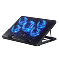 Base de Enfriamiento para Portátil con 5 Ventiladores Silenciosos