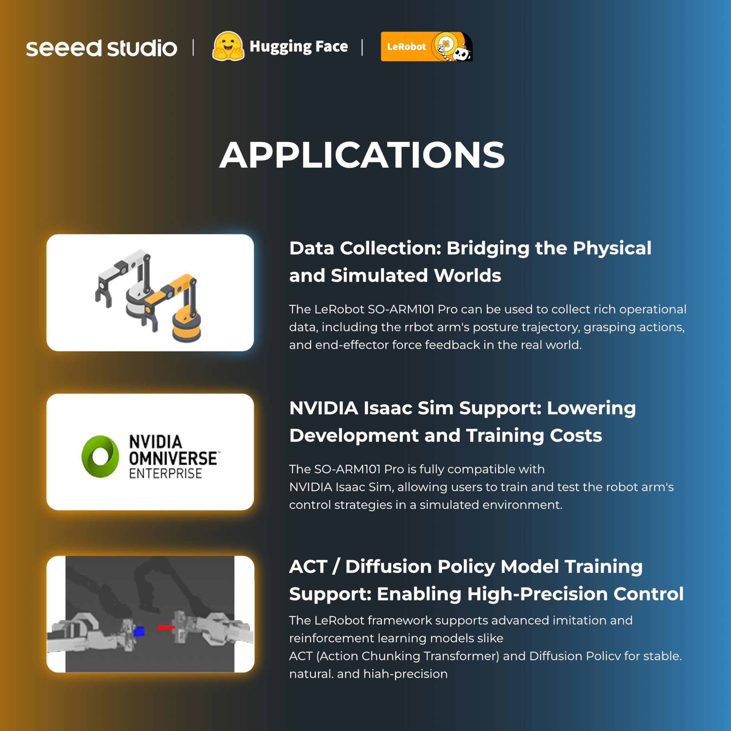 AI Robotic Arm Kit with Servo Motors – LeRobot SO-ARM101 Pro Low-Cost (Without 3D Printed Parts) | 6-DOF, Open-Source, Compatible with NVIDIA Jetson