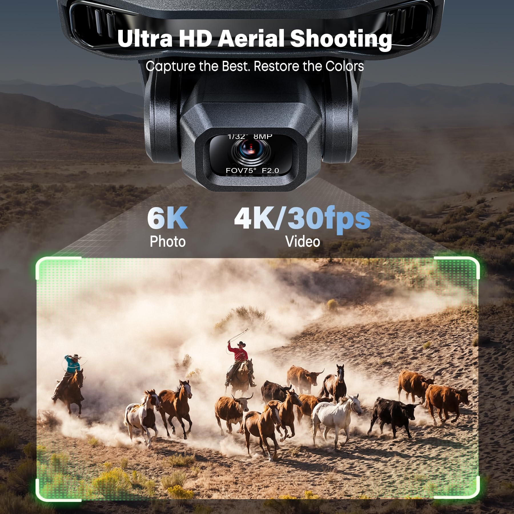 6K-Foto-Drohne mit 3-Achsen-Gimbal und GPS F7GIM