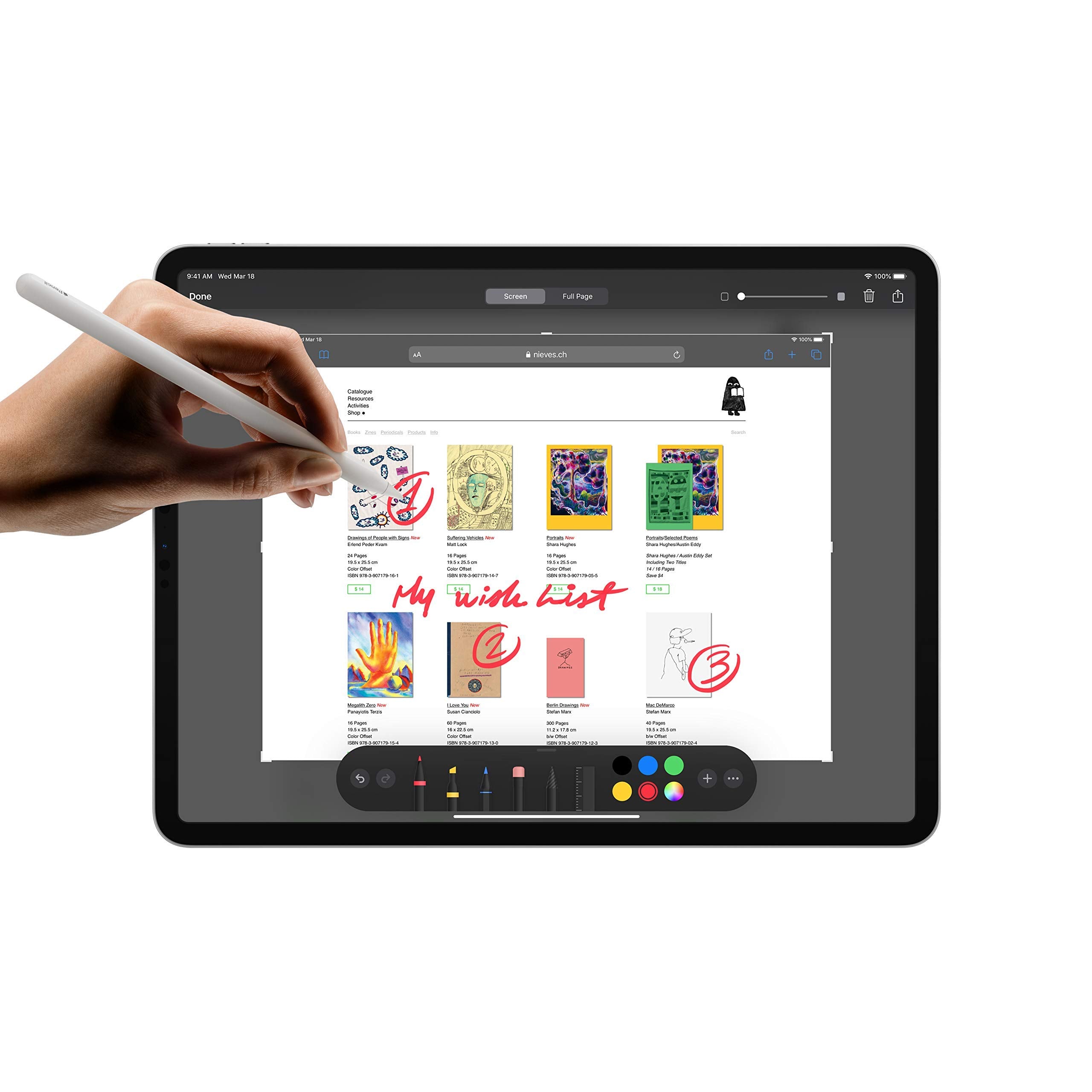 Apple 2020 iPad Pro 2nd Gen, 11-inch, Wi-Fi, 1TB, Silver (Renewed)