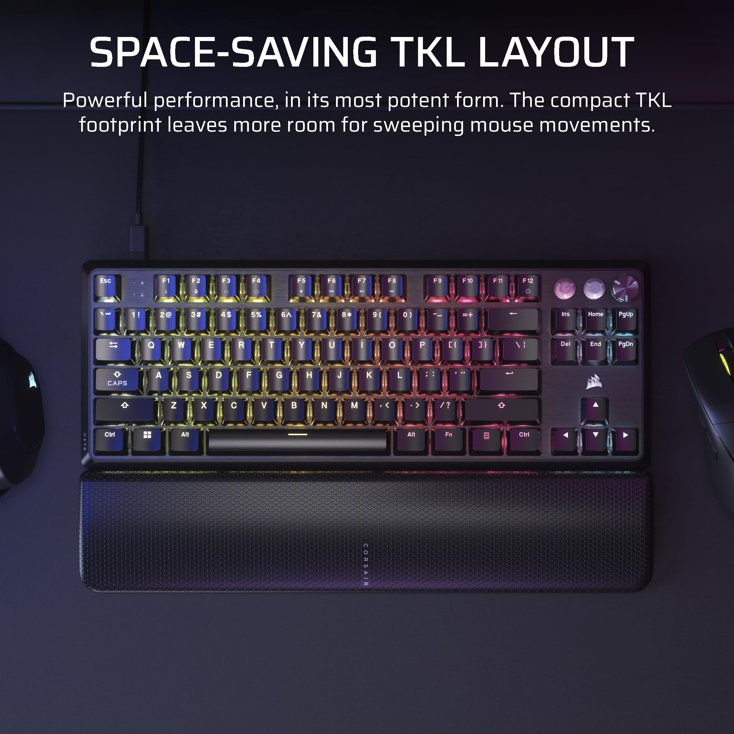 K70 PRO TKL RGB Teclado Mecánico para Juegos Sin