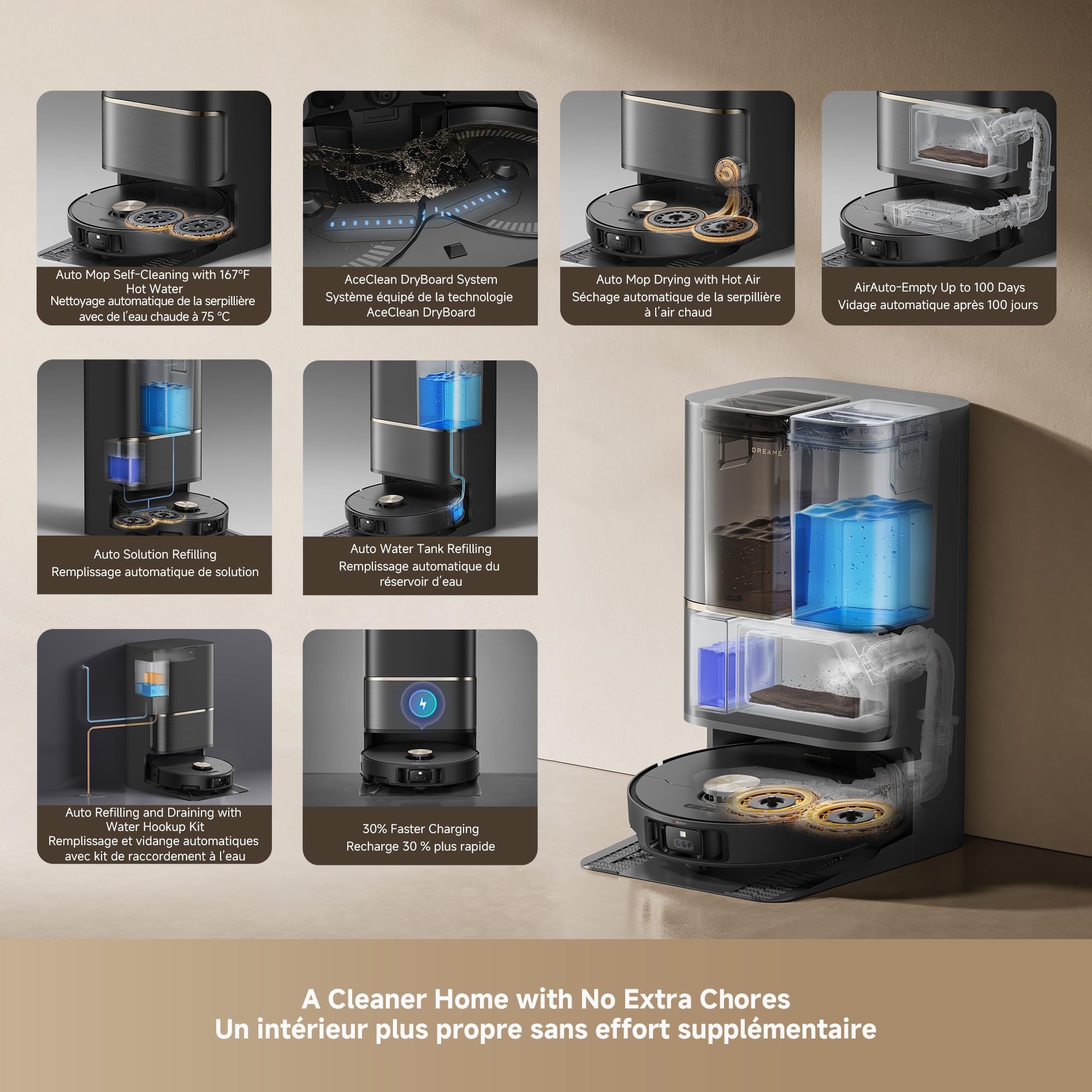 DREAME L50 Ultra Robot Vacuum and Mop Black