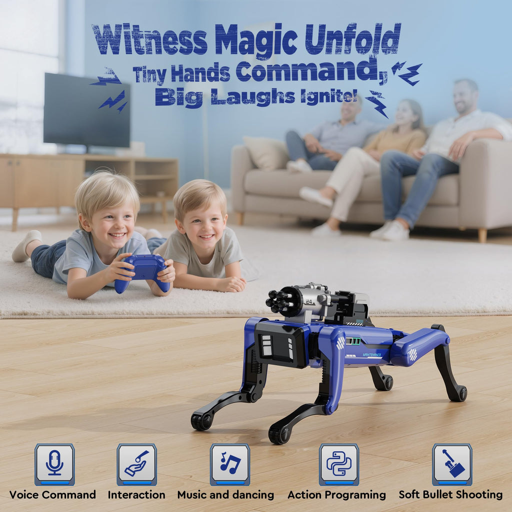 Səs İdarəsi ilə 30+ Hərəkətli Qarşılıqlı STEM Robot İti