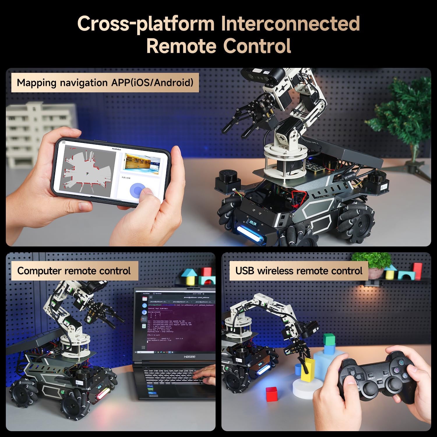 ROS2-Roboter-Kit mit Jetson Orin NX 16GB, 6DOF