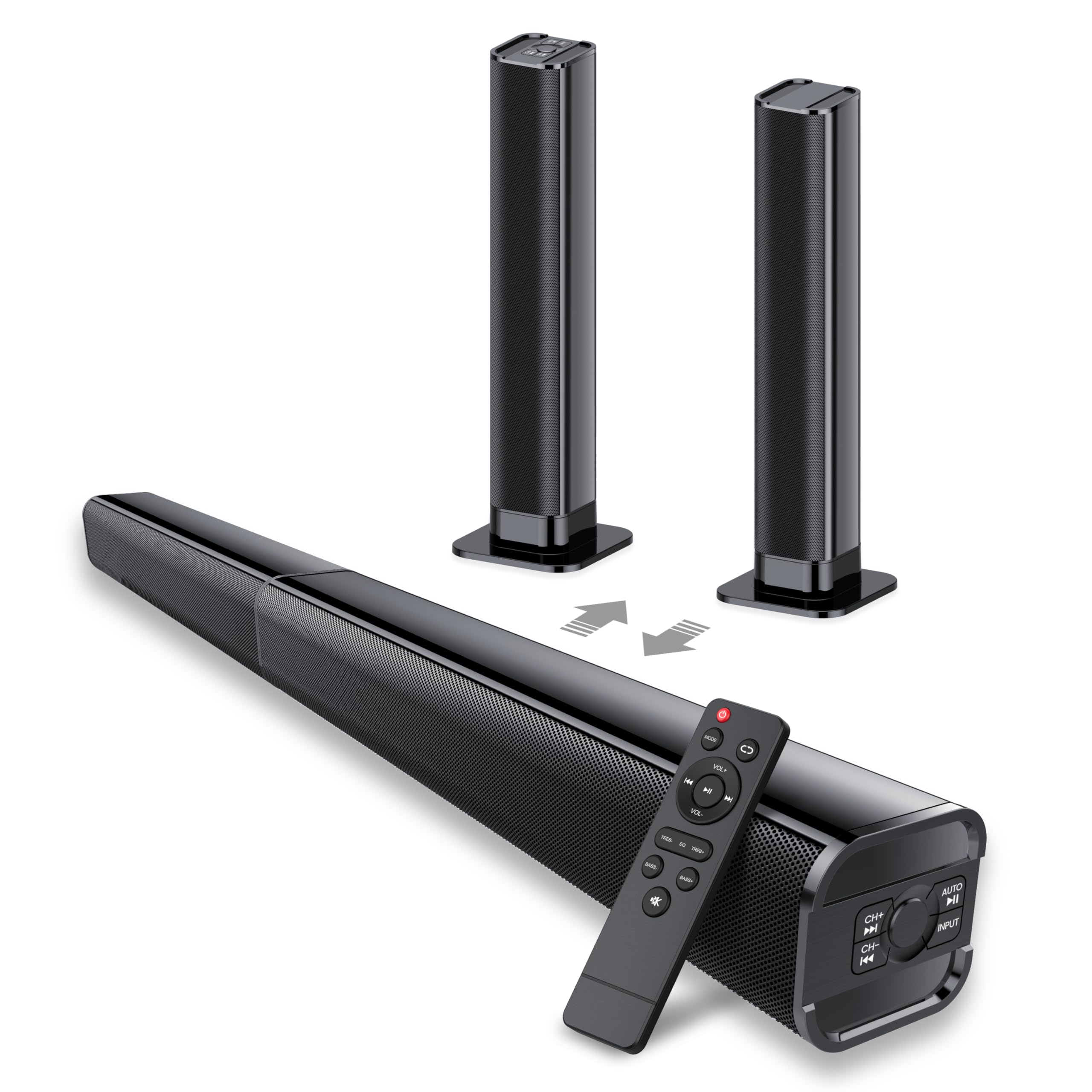 Barra de Sonido Bluetooth de 80W para Smart TV