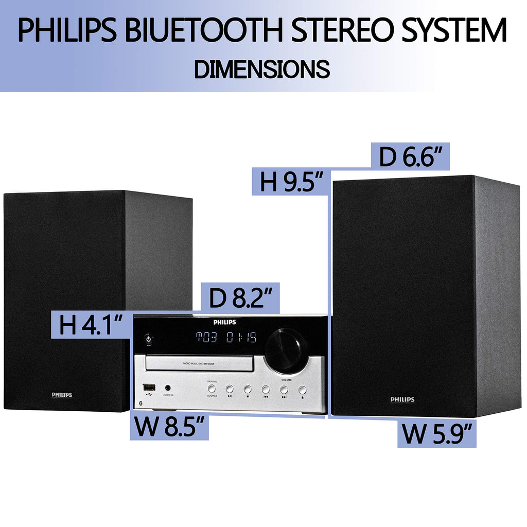 Sistema de Estéreo para el Hogar con Bluetooth, Reproductor