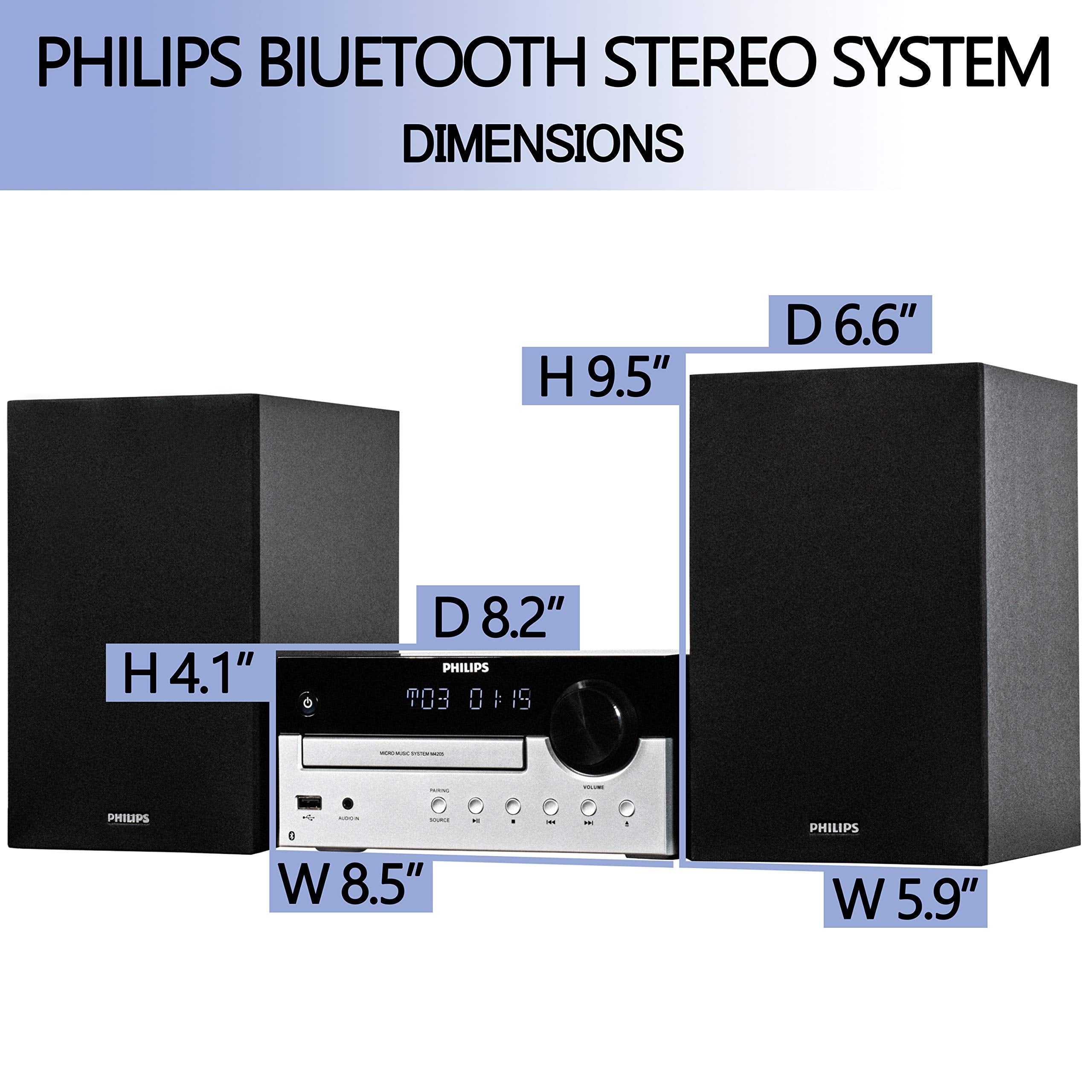 Sistema de Estéreo para el Hogar con Bluetooth, Reproductor