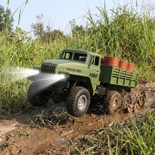 1:18 Scale 2.4GHz RC Military Truck with Cans