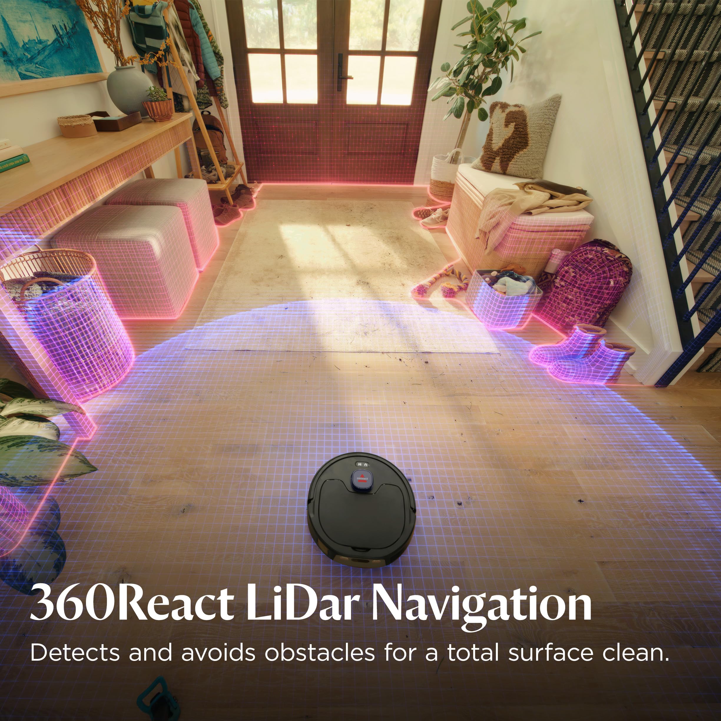 Bissell FlexClean FurForce Robot Vacuum and Mop for Pet Hair