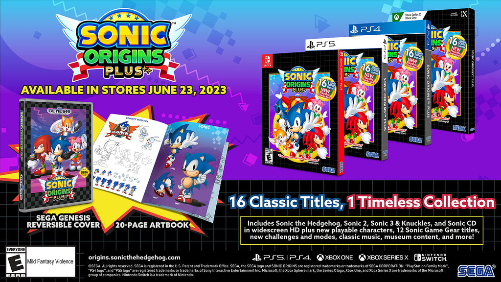 Sonic Origins Plus Game Collection for Nintendo Switch