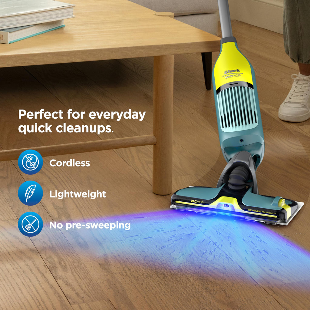 Shark VACMOP Reveal Aspirapolvere Senza Fili per Pavimenti Duri