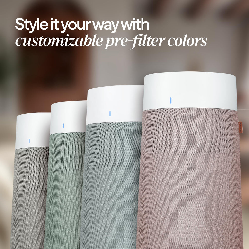 BLUEAIR Air Purifier for Small Room, Bedroom, Home, Cleans 926 sqft in one hour, HEPASilent Air Cleaner for Pets, Allergens, Virus, Dust, Mold, Smoke - Blue Pure 511i Max