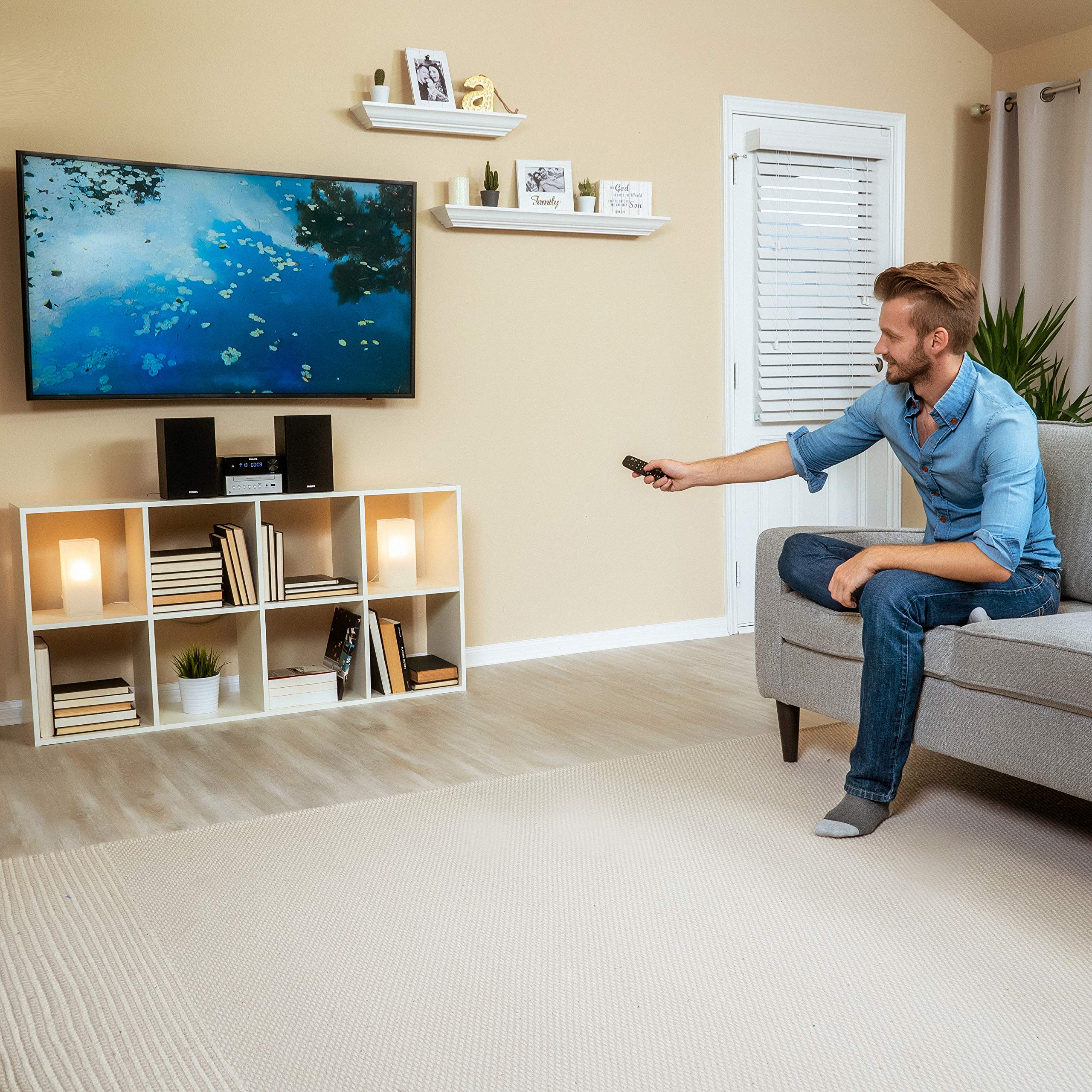 Philips Bluetooth Stereo System for Home with CD Player for Home, Wireless Streaming, MP3, USB, Audio in, FM Radio, 18W, Micro Music Sound System