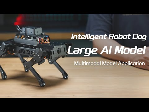 PuppyPi Robot Dog with ChatGPT Large AI Models AI Embodied Intelligence ROS Robotic Dog Vision Scene Voice Understanding SLAM Mapping Navigation Bionic Quadruped Robot, Advanced Kit & RaspberryPi5 4GB